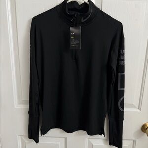 Nike Black Long-Sleeve Half-Zip Performance Top